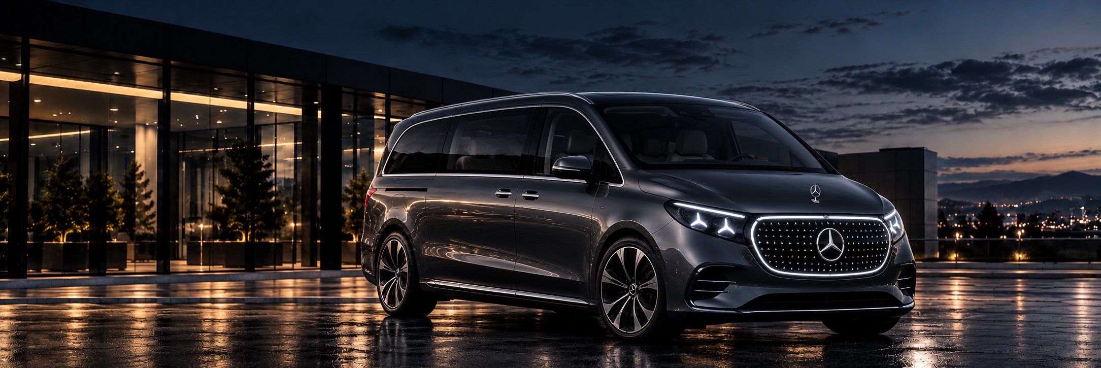 Ηλεκτρικό Mercedes EQV του στόλου UTT GROUP
